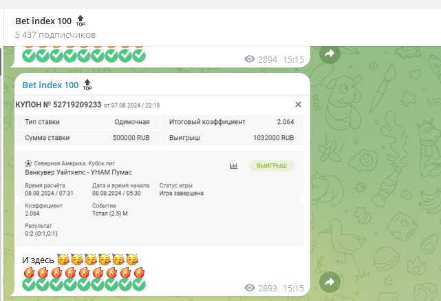 Bet index 100 отзывы на telegram по ставкам!