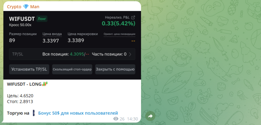 Телеграмм Crypto Man и отзывы на мошенника @EkerV!